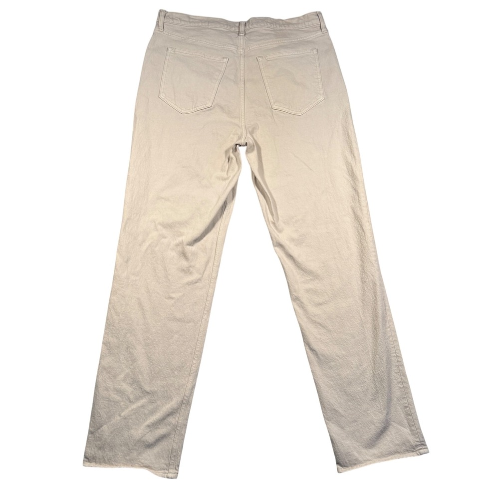 Abercrombie & Fitch 90s Straight Ultra High Rise Jeans Womens 16L Tan Neutral - Picture 2 of 8